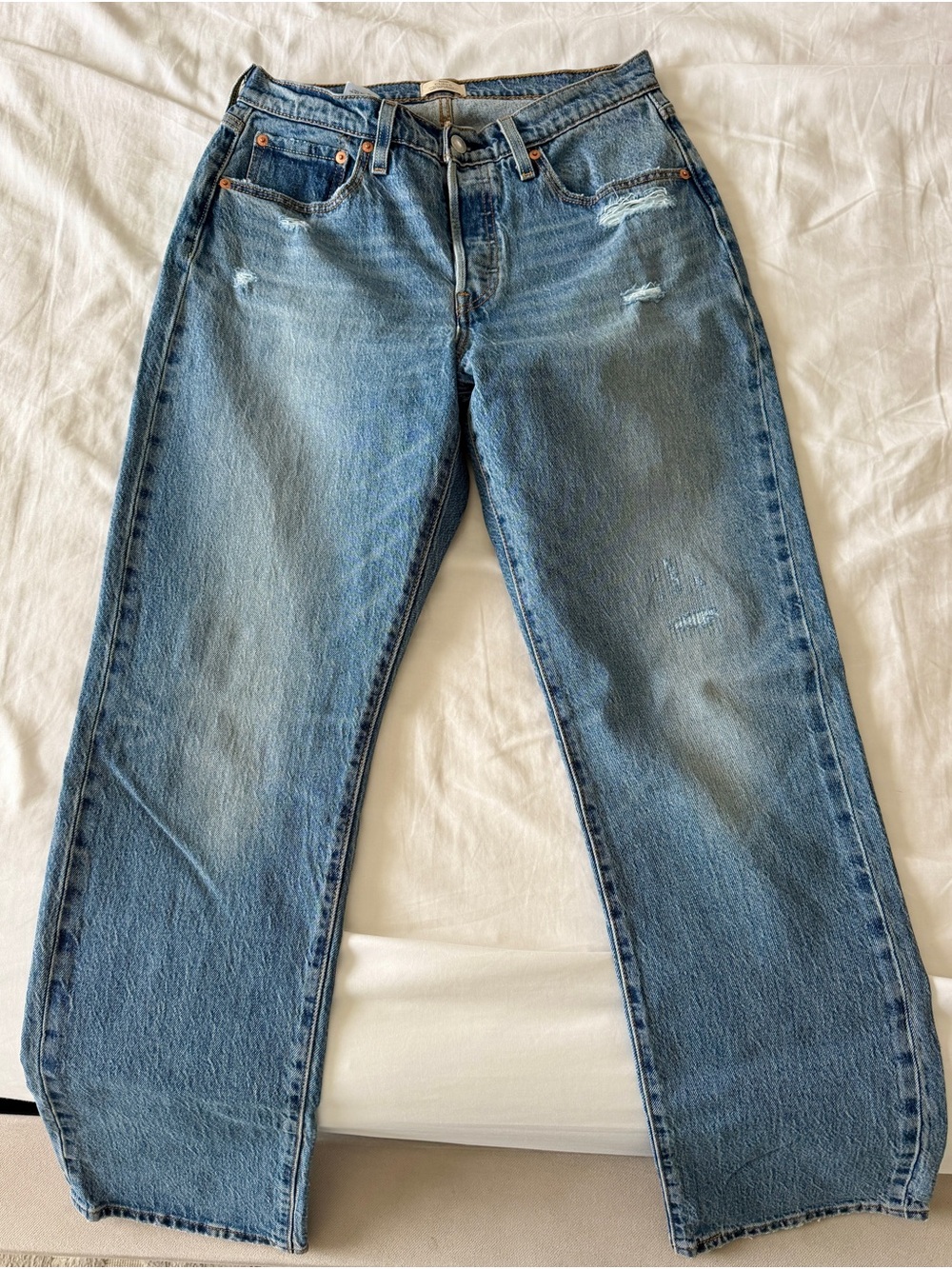 Levi's 501 Curve Medium Blue Straight Leg